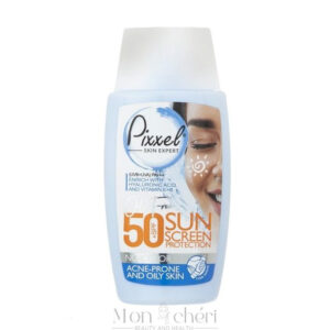 کرم ضد آفتاب بی رنگ پیکسل SPF50 مدل Oily Acne-Prone Skin حجم 50 میلی لیتر