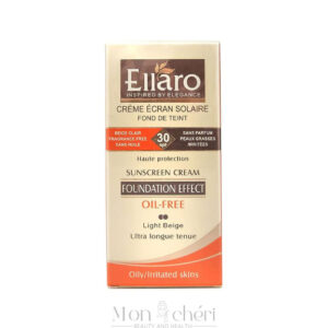 کرم ضد آفتاب الارو اصلی (Ellaro) مدل کرم پودری با SPF30 رنگ بژ روشن