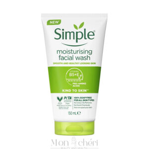 فوم شستشو صورت سیمپل مدل Moisturising حجم 150 میل
