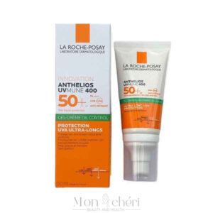 ژل کرم ضد آفتاب بدون رنگ لاروش پوزای SPF50 مدل UVmune 400 حجم 50 میل